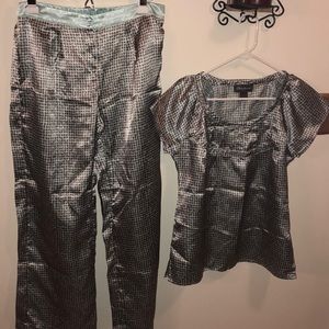 Chanteuse intimates satin pajamas set. Like new!